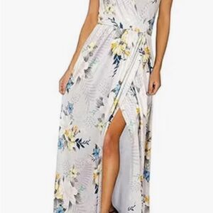 Chic Floral Wrap Maxi Dress